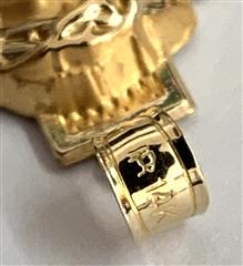 14K Yellow Gold Very Detailed Christ Face/Head Pendant 1.8G